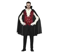 FIESTAS GUIRCA Déguisement de vampire classique avec cape pour homme Rouge et noir Taille L 52-54