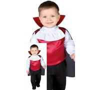 FIESTAS GUIRCA Déguisement de vampire mignon pour bébé - Costume de vampire pour tout-petits avec cape de vampire - Bébés garçons âgés de 2 à 3 ans