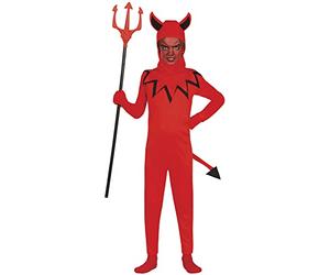 FIESTAS GUIRCA Déguisement Diable Enfant Garçon avec Capuche et Queue