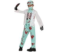 FIESTAS GUIRCA Déguisement Docteur Zombie Squelette - Docteur Chirurgien Sanglant - Déguisement Halloween Enfant 3-4 Ans
