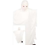 FIESTAS GUIRCA Déguisement Fantôme Effrayant pour Filles - Costume Fantôme Blanc - Costumes d'Halloween pour Filles Âge 3-4 Ans