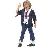 FIESTAS GUIRCA | Déguisement Garçon Zombie - Enfant - Bleu, Blanc