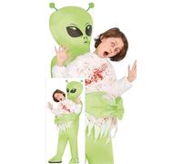 FIESTAS GUIRCA Déguisement gonflable enfants enlevé par un extraterrestre - Costume d'extraterrestre portant un enfant - Costumes d'Halloween pour filles et garçons âgés de 7 à 9 Ans