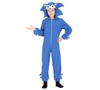 FIESTAS GUIRCA Déguisement Hérisson Bleu pour Garçon - Combinaison Hérisson - Animaux Pyjama Déguisement Enfant 5-6 ans