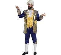 FIESTAS GUIRCA Déguisement historique de duc bleu pour hommes - Costume de noble marquis - Tenue de marquis pour hommes Taille XXL