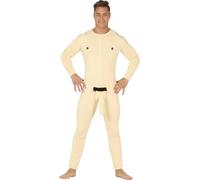 FIESTAS GUIRCA Déguisement Homme Nu Adam - Combinaison Homme Nu - Combinaison Nude Déguisement Homme Taille M 48-50