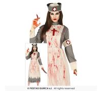 Fiestas Guirca Déguisement Infirmière Traditionnel Temps de Guerre Halloween