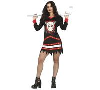 FIESTAS GUIRCA Déguisement Jazz Meurtrière - Robe Hockey pour Femme Adulte Taille L 42-44