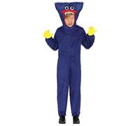 FIESTAS GUIRCA Déguisement Monster Hugger - Ours en peluche bleu maléfique - Déguisement d'Halloween pour garçons 5-6 ans