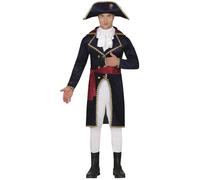 FIESTAS GUIRCA Déguisement Napoléon - Tenue complète du Conquérant français incl. Chapeau - Déguisement Historique Homme Taille M 48-50