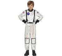 FIESTAS GUIRCA Déguisement Officiel Astronaute de la NASA pour Garçon - Costume Astronaute Spatial pour Enfant 7-9 ans