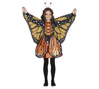Fiestas Guirca – Déguisement papillon Felia – Ailes pour enfants – Orange Fille