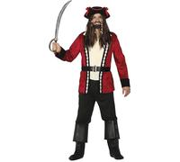 FIESTAS GUIRCA Déguisement Pirate au trésor Homme - Déguisement Capitaine Pirate Homme incl. Chapeau de pirate Taille XL 56-58
