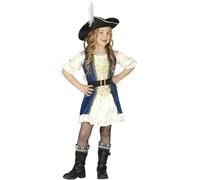 FIESTAS GUIRCA Déguisement Pirate Costume Enfant Fille Taille Taille 5-6 Ans