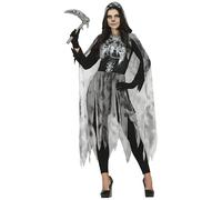FIESTAS GUIRCA Déguisement Pirate Squelette Fantôme pour Femme Adulte Taille M 38-40