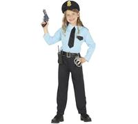 FIESTAS GUIRCA Déguisement Police Costume Enfant Unisexe Taille Taille 5-6 Ans