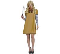 FIESTAS GUIRCA Costume Poupée Robot Assassin - Déguisement Halloween Femme Taille 42-44 L