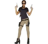 FIESTAS GUIRCA Déguisement pour femme archéologue aventurière jeu vidéo Taille M