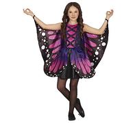 FIESTAS GUIRCA Déguisement pour Fille Papillon Violet - Déguisement Enfant Papillon Monarque Rose - Déguisement pour avec Ailes enfant 7-9 ans
