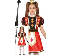 FIESTAS GUIRCA Déguisement Reine de Carreau Filles - Reine des Contes de Fées - Costume Enfants - Filles Âge 5-6 Ans