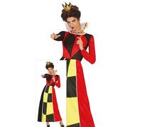 FIESTAS GUIRCA Déguisement Reine de Cœur Femme - Robe Longue Reine - Déguisement Reine des Contes de Fées pour Femme Taille S
