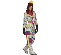 FIESTAS GUIRCA Déguisement rétro pour femme - Costume de ski coloré des années 80 - Costume amusant pour femme - Survêtement de skieur de snowboard des années 90 Taille M