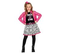 Fiestas GUiRCA Déguisement Rock Star Zèbre Fille