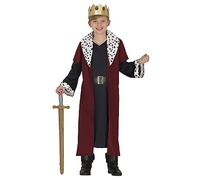 FIESTAS GUIRCA Déguisement Roi Noble pour Garçon - Déguisement Médiéval pour Enfant incl. couronne de roi 5-6 ans