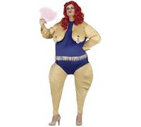 FIESTAS GUIRCA Déguisement Sexy Drag Queen pour homme - Tenue drôle pour homme - Enterrement de vie de garçon Taille M 48-50