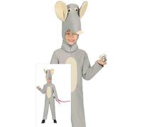FIESTAS GUIRCA Déguisement Souris Garçons - Combinaison Souris Grise - Costume Enfants Animaux Garçons - Garçons Âge 7-9 Ans