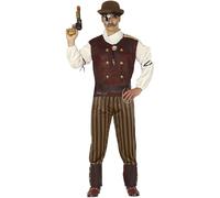 FIESTAS GUIRCA Déguisement Steampunk Costume Adulte Homme Taille M 48-50