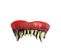 FIESTAS GUIRCA | Dents de Monstre avec Thermoplastique (Taille Unique) - Accessoire de Maquillage pour Costumes de Vampires et Créatures de Terreur - Idéal pour Halloween et Carnaval - Blanc, Rouge