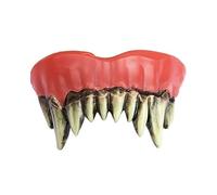 FIESTAS GUIRCA | Dents de Monstre avec Thermoplastique (Taille Unique) - Accessoire de Maquillage pour Costumes de Vampires et Créatures de Terreur - Idéal pour Halloween et Carnaval - Blanc, Rouge