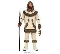 FIESTAS GUIRCA | Disfraz de Esquimal pour Homme (52-54/L) - Chemise, Capuche, Couvre-bottes et Pantalon - Costumes Cultures du Monde pour Halloween, Carnaval et Fêtes Déguisées - Adulte
