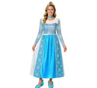 FIESTAS GUIRCA Elsa Snow Queen Déguisement pour femme, Neige
