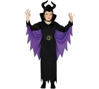 Fiestas Guirca - Ensemble Costume motif/style fée maléfique - Fille (FG1098)