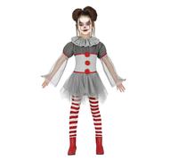Fiestas Guirca - Ensemble Costume motif/style méchant clown - Fille (FG389)