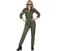 Fiestas Guirca - Ensemble Costume motif/style Pilote - Femme (FG801)