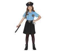 Fiestas Guirca - Ensemble Costume motif/style Police - Fille (FG1135)