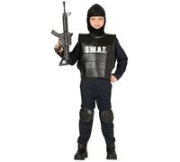 Fiestas Guirca - Ensemble Costume motif/style Police SWAT - Garçon (FG1522)