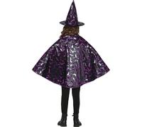 FIESTAS GUIRCA Ensemble de sorcière pour enfant (50 cm) - Cape et bonnet pour costume d'Halloween et de fêtes déguisées - Accessoire idéal pour garçons et filles - Noir