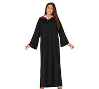 FIESTAS GUIRCA Etudiante en Magie Déguisement pour Femme - Robe de Magicien Noir - Costume de Sorcier pour Femme Taille S 36-38
