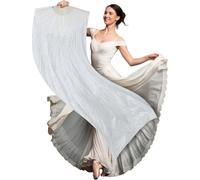 FIESTAS GUIRCA | Éventail Blanc avec LEDs Multicolores (75x150 cm) - Accessoire Lumineux pour Fêtes et Célébrations - Idéal pour Carnaval et Événements Nocturnes - Pour Tous - Blanc Multicolore
