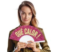 FIESTAS GUIRCA | Éventail Que Calor Multicolore - Accessoire pour Enterrements de Vie de Garçon, Fêtes Costumées et Célébrations - Idéal pour Tous les Utilisateurs - Multicolore