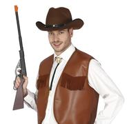 FIESTAS GUIRCA | Faux Fusil Cowboy (65 cm) - Accessoire pour Déguisement de Cow-Boy Far West, Texas, Shérif, Carnaval et Fêtes à Thème - Adulte Enfant - Noir