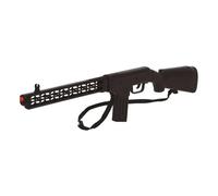 FIESTAS GUIRCA | Fusil d’Assaut Factice (69 cm) - Accessoire pour Déguisement de Policier Militaire SWAT - Imitation Arme pour Carnaval Halloween Cosplay - Adulte Enfant - Noir