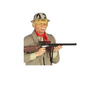 Fiestas GUIRCA Fusil Sniper 67 cms, Noir avec Détails Orange