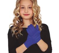 FIESTAS GUIRCA | Gants Bleus Enfant (19 cm) - Accessoire de Costume pour Diables et Démons - Idéal pour Halloween, Carnaval et Fêtes Costumées - Unisexe pour Enfants - Bleu