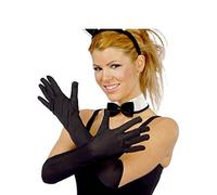FIESTAS GUIRCA | Gants de Costume (Taille Unique) - Accessoire de Costume pour Adultes - Idéal pour Halloween, Fêtes Médiévales, Bandits, Mousquetaires et Années '20 - Textile de Haute Qualité Noir