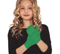FIESTAS GUIRCA | Gants Enfant Vert Foncé (19 cm) - Accessoire de Costume pour Diables et Démons - Idéal pour Halloween, Carnaval et Fêtes Costumées - Unisexe pour Enfants - Vert